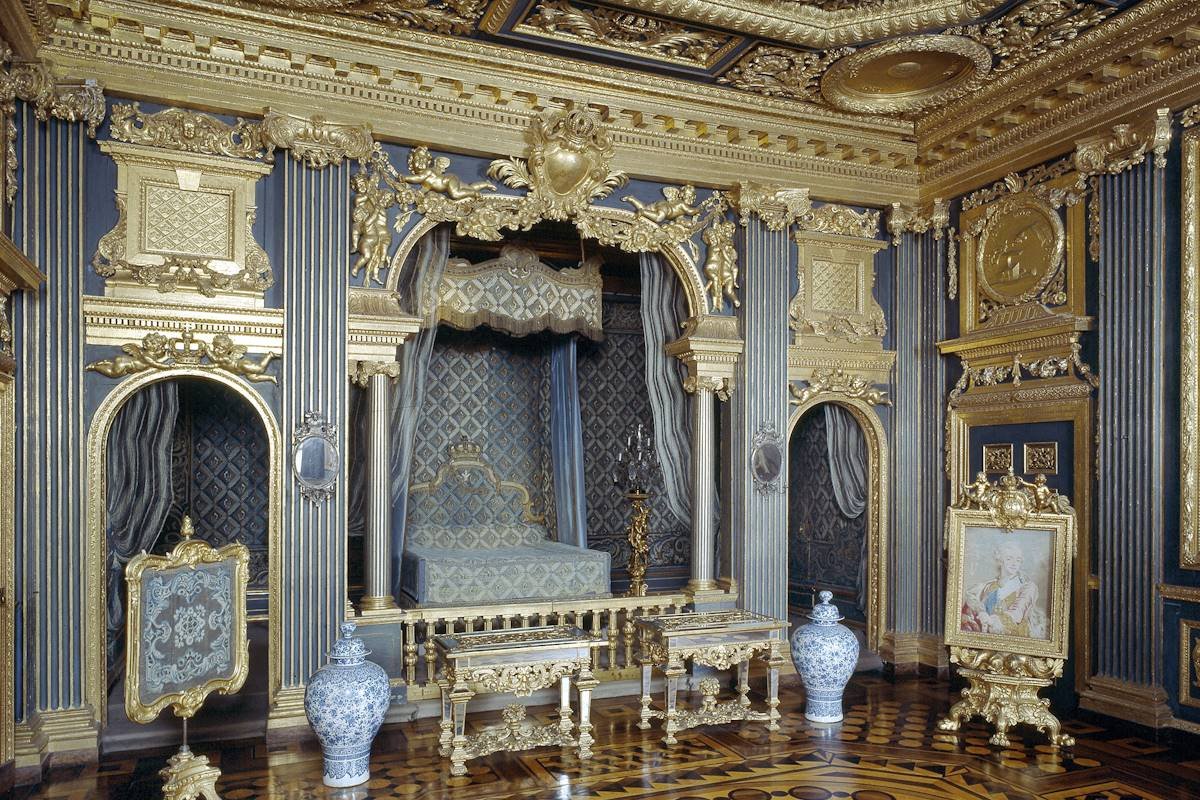 Hedvig Eleonora's State Bedchamber at Drottningholm Palace. Photo: Alexis Daflos. © Kungl. Hovstaterna.