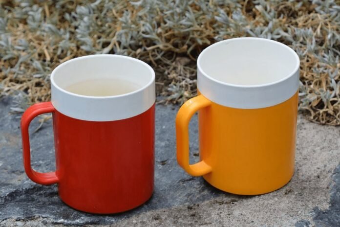Mugs, Gustavsberg factories, Sven-Eric Juhlin, 1972. Photo: Bengt Oberger (CC BY-SA 3.0)
