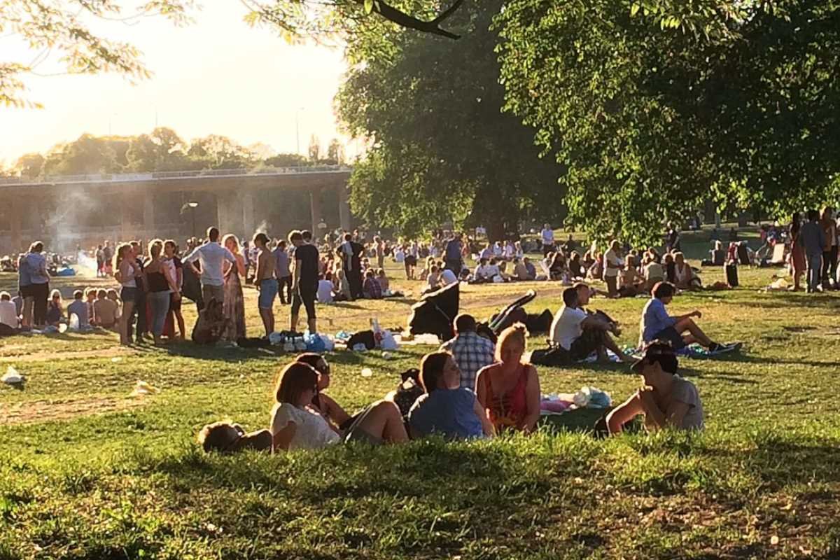 Summer evening in Rålambshovsparken, Stockholm. Photo: Sniper Zeta (CC BY-SA 4.0).