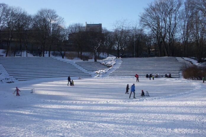 The amphitheater of Rålambshovsparken.