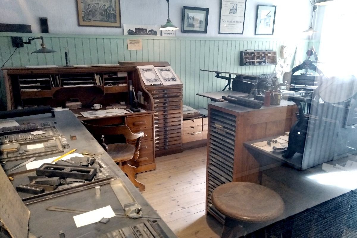 Torekällberget's printing house from 1905. (c) StockholmMuseum.com.