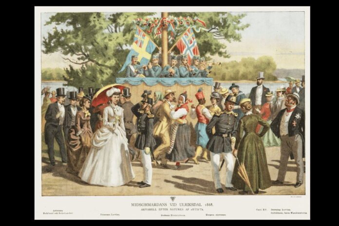 Midsummer at Ulriksdal with prominent personalities. After Fritz von Dardel - Digitala stadsmuseet (Public domain)