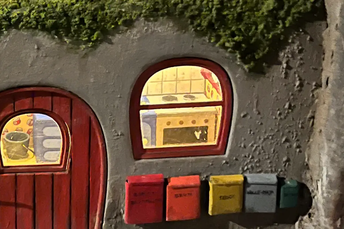 Fascinating details from Bamse’s house – here, the kitchen. Photo: © S.R./StockholmMuseum.com