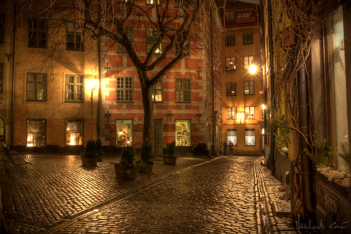 View from Gamla Stan in Stockholm — likely very similar to how it looked in Bellman’s time. Photo: Michael Caven (CC BY 2.0)