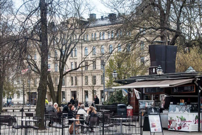Berzelii park in Stockholm.