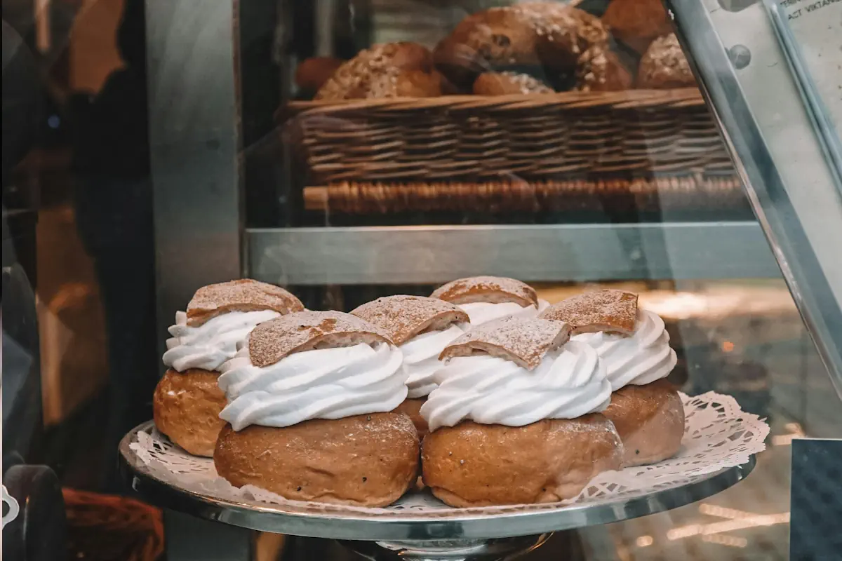 Even before Easter, you can enjoy a Swedish semla for breakfast if you like.