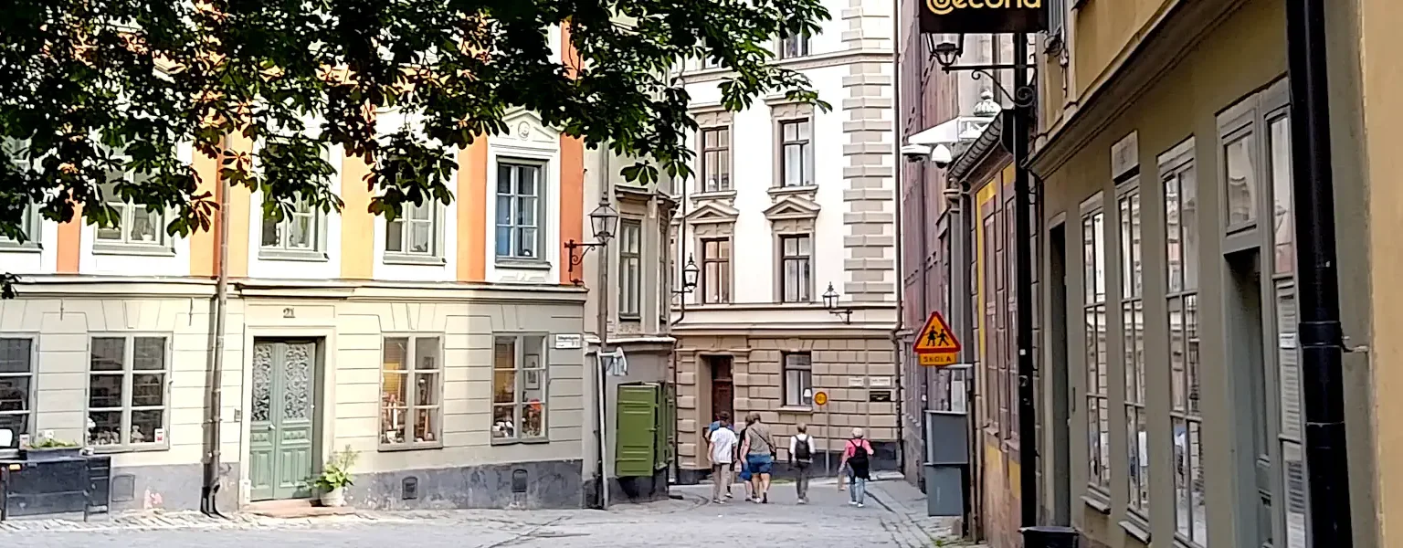 A street view of Gamla Stan in summer. Photo: © StockholmMuseum.com