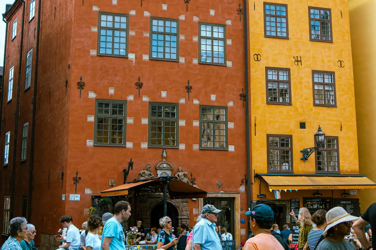 Stortorget, a popular gathering place in Stockholm's Gamla Stan.