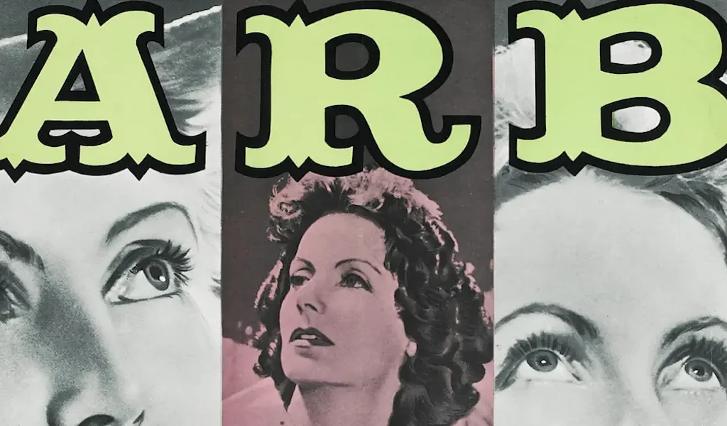 Promotional poster with Greta Garbo. Photo: Susanlenox from España (PDM-owner)