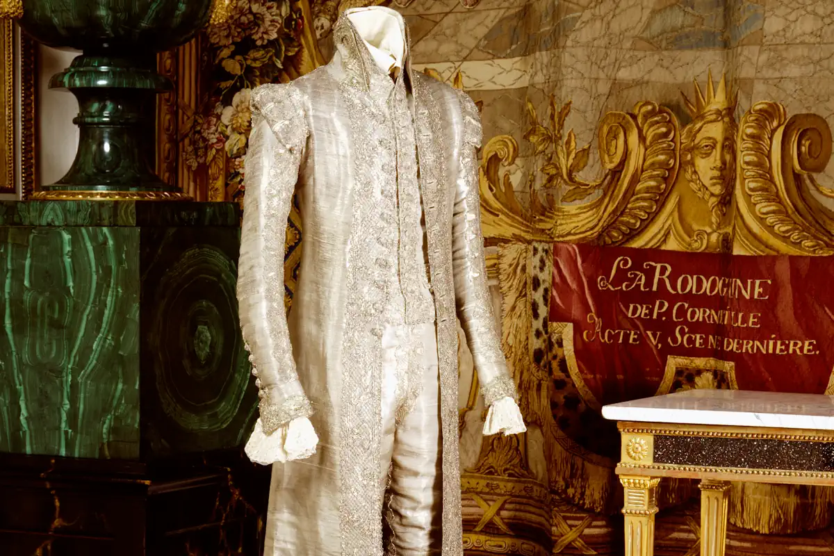 The coronation attire worn by Gustav IV Adolf in Norrköping in 1800, during a ceremony held under heavy rain. Photo: Public domain