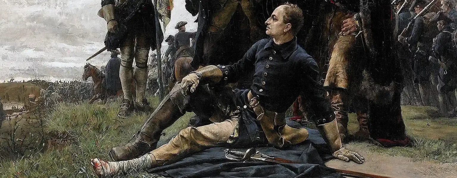 Karl XII after the Battle of Poltava, by Gustaf Cederström. Photo: Public domain