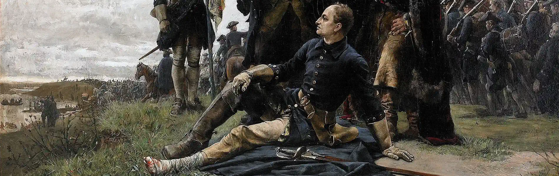 Karl XII after the Battle of Poltava, by Gustaf Cederström. Photo: Public domain