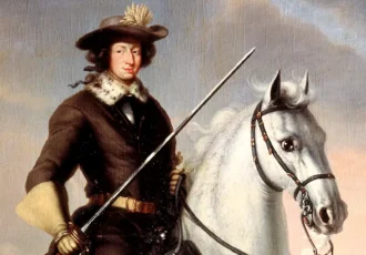 Karl XI on the white horse Brilliant during the Battle of Lund. Painting (1682) by David Klöcker Ehrenstrahl. Photo: Nationalmuseum/Public domain