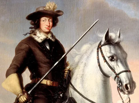 Karl XI on the white horse Brilliant during the Battle of Lund. Painting (1682) by David Klöcker Ehrenstrahl. Photo: Nationalmuseum/Public domain