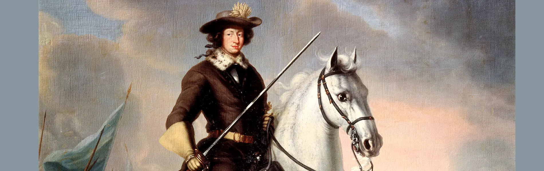 Karl XI on the white horse Brilliant during the Battle of Lund. Painting (1682) by David Klöcker Ehrenstrahl. Photo: Nationalmuseum/Public domain