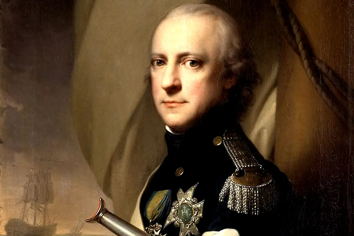 Karl, Duke of Södermanland (later Karl XIII), as Grand Admiral. Portrait by Giovanni Battista Lampi, 1799.