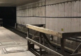Kymlinge Metro Station, a so called 'ghost station'. Photo: Unknown author (CC0)