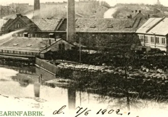 View of Liljeholmen’s Stearin Factory in southern Stockholm. Late 19th century. Photo: Public domain.