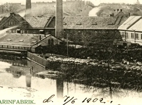 View of Liljeholmen’s Stearin Factory in southern Stockholm. Late 19th century. Photo: Public domain.