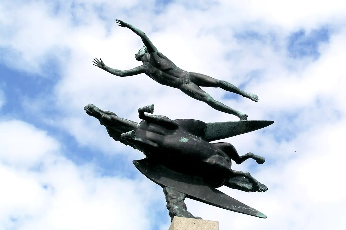 The beautiful statue “Man and Pegasus” at Millesgården in Stockholm. Photo: Håkan Svensson Xauxa (CC BY 3.0)