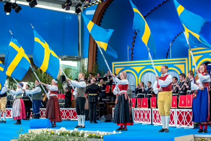 National Day celebrations at Skansen in Stockholm. Photo: Bengt Nyman (CC BY-SA 4.0)