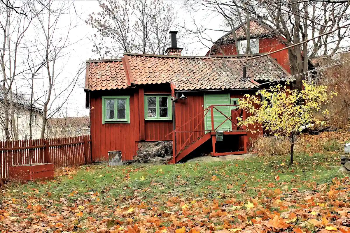 Historic cottage in Vitabergsparken on Södermalm in Stockholm.