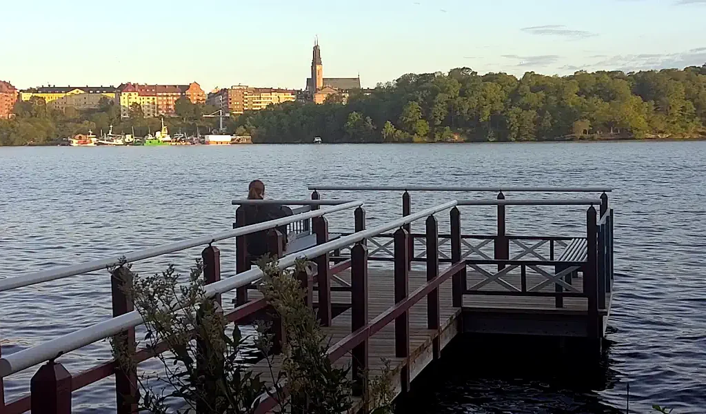 View from Norr Mälarstrand, toward Södermalm and Högalid Church. Photo: © StockholmMuseum.com, 2025