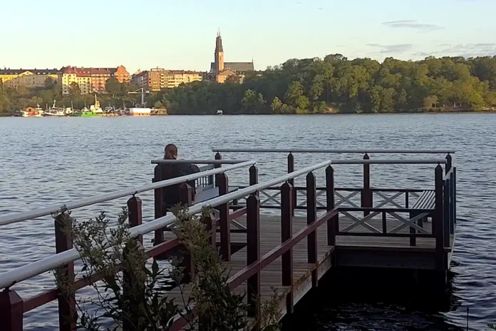 View from Norr Mälarstrand, toward Södermalm and Högalid Church. Photo: © StockholmMuseum.com, 2025