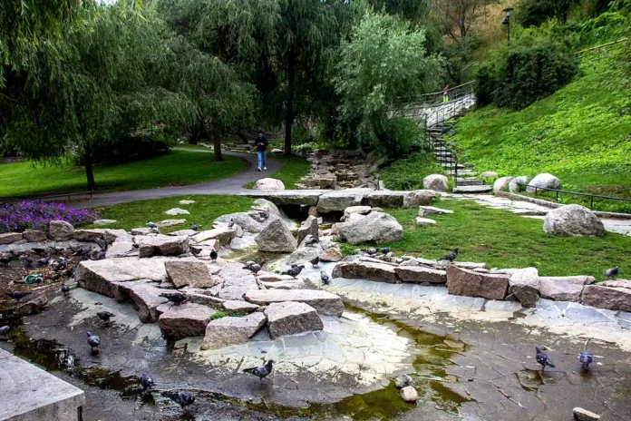 Detail from the ponds in Observatorielunden, near Sveavägen. Photo: Mike Peel (CC BY-SA 4.0)