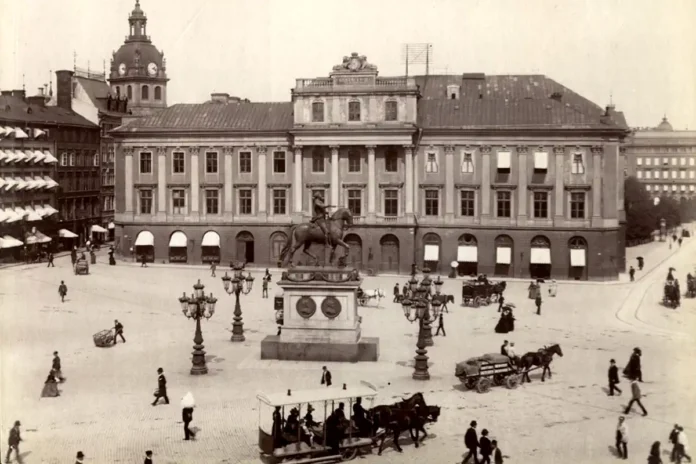 The old opera house in Stockholm (the Gustavian Opera) in a photograph from 1880. Photo: Axel Sjöberg, Swedish National Heritage Board (No restrictions)