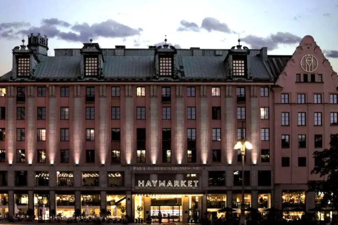 The Scandic Haymarket hotel at Hötorget in central Stockholm.