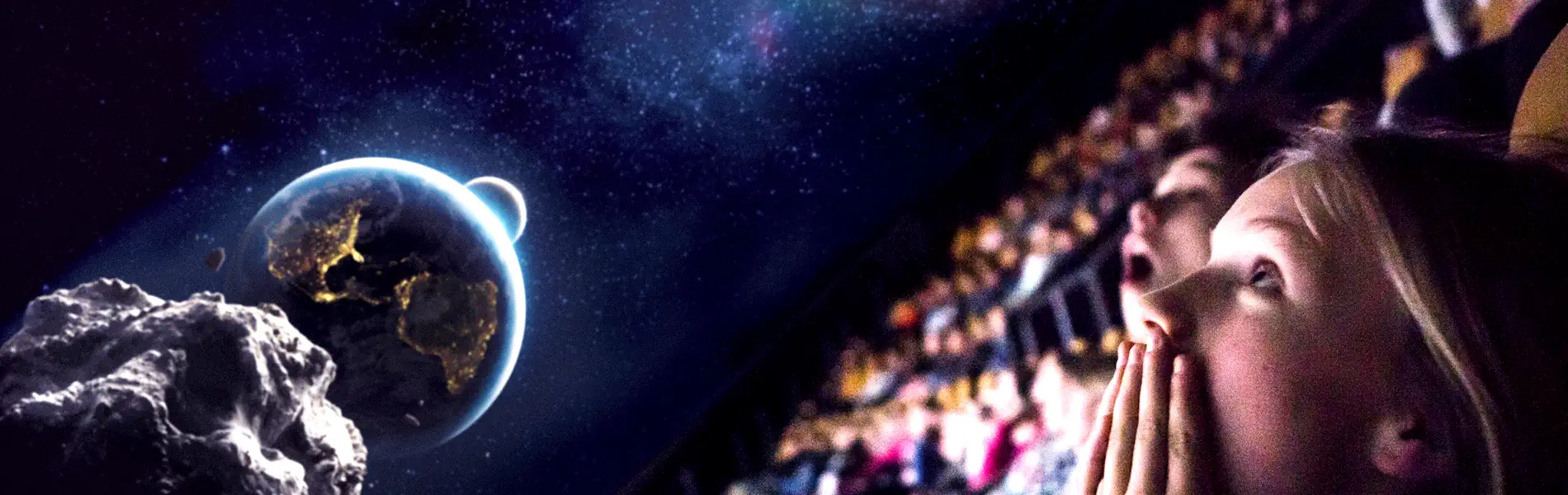 Asteroid Hunt at Cosmonova (Swedish Museum of Natural History in Stockholm). ©2021 IMAX Corporation/Martin Stenmark