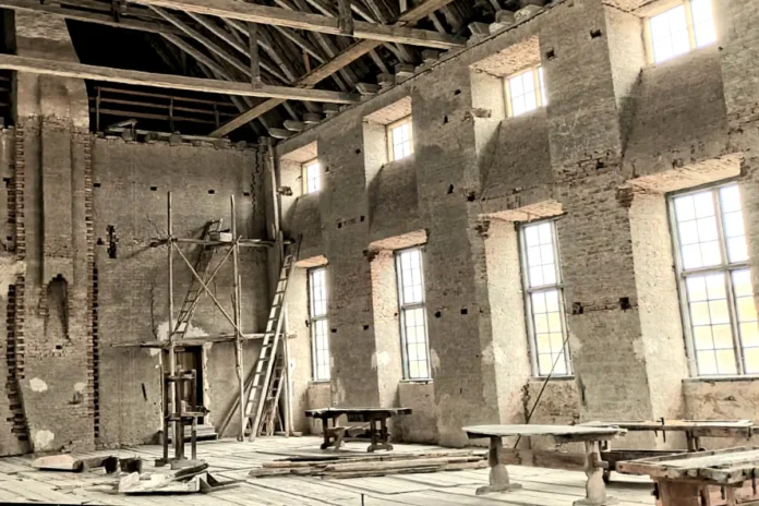 Interior of the Unfinished Hall at Skokloster Castle. Photo: © StockholmMuseum.com