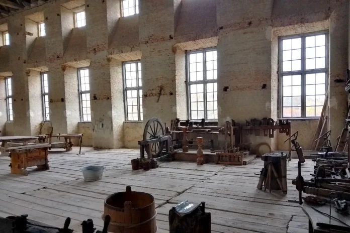 Some of the tools left behind in 1676 at Skokloster Castle. Photo: © StockholmMuseum.com