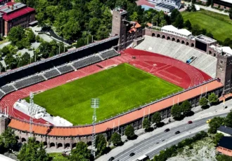 Stockholm Stadium on Valhallavägen in eastern Stockholm. Photo: L.G.foto (CC BY-SA 4.0)