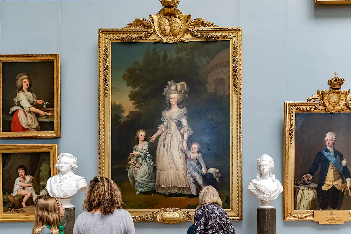 Portrait of Marie Antoinette of France at the Nationalmuseum. Gustav III is visible on the right. Photo: Ninara from Helsinki, Finland (CC BY 2.0)