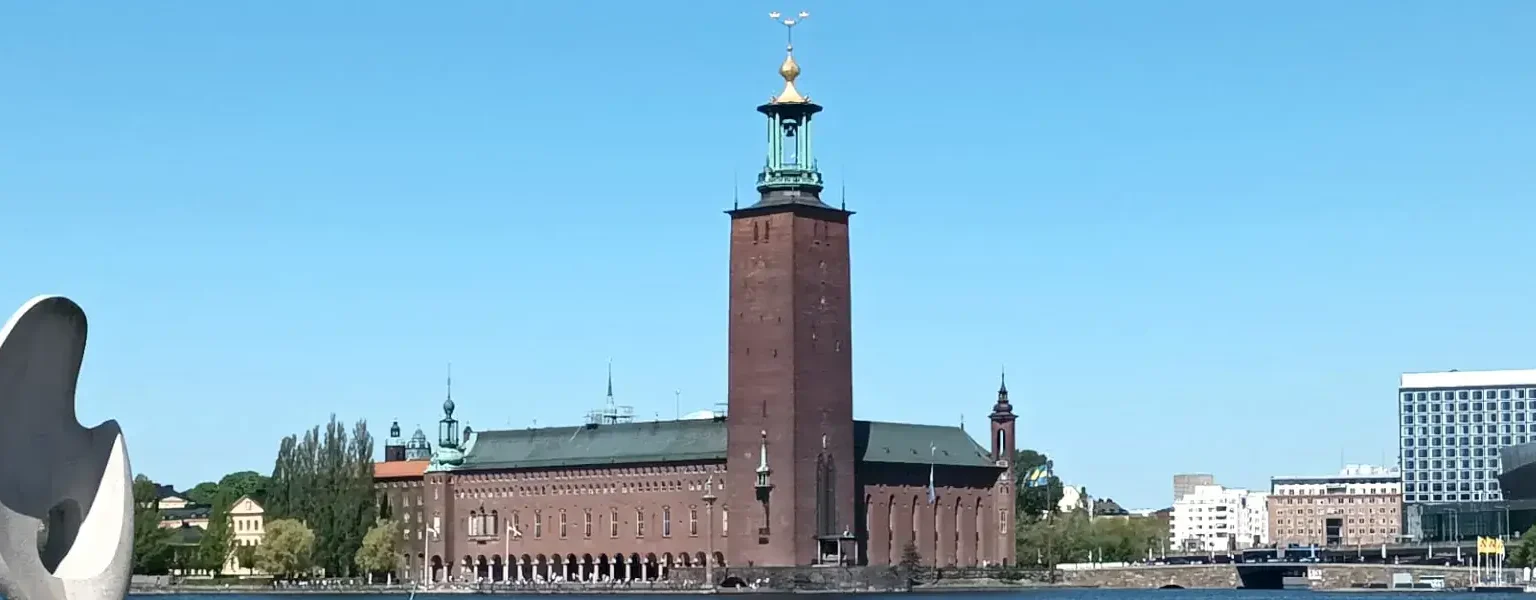 Stockholm City Hall, view from Riddarholmen. © StockholmMuseum.com