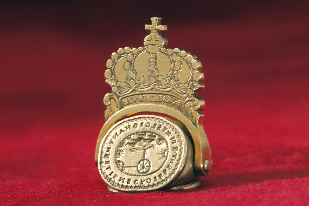 Ulrika Eleonora’s signet ring, which is today kept at the Royal Armoury. Photo: Public domain