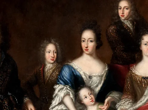 Queen Ulrika Eleonora in the center, with her son (the future Karl XII) to her right, and to her left her sister Princess Frederica Amalia of Denmark. Portrait by David Klöcker Ehrenstrahl from the early 1690s. Photo: Public domain