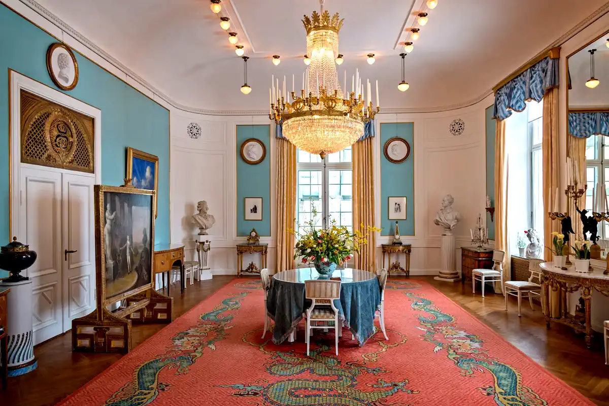 The dining room in the reception suite at Waldemarsudde in Stockholm. Photo: Anders E Skånberg/Waldemarsudde