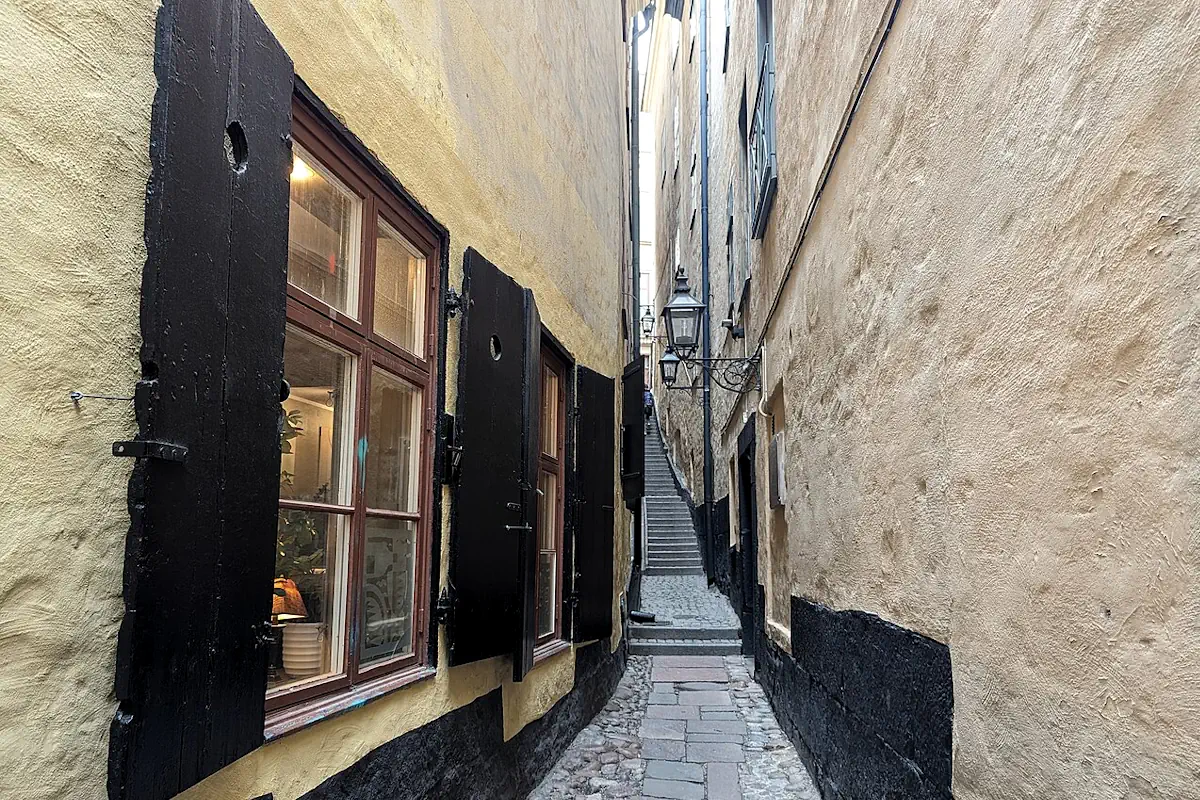Mårten Trotzigs Gränd is the narrowest street in Gamla Stan.